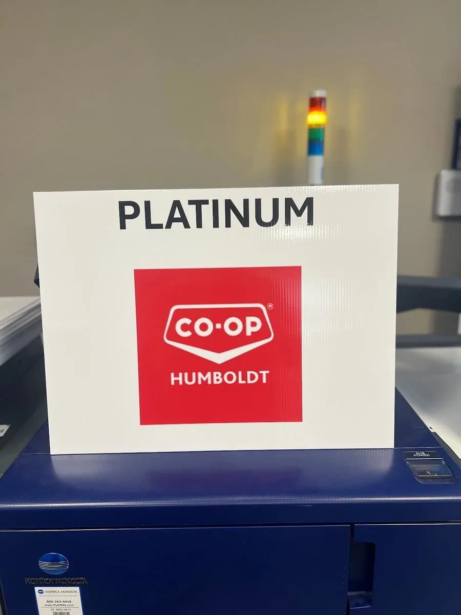 Co-op Humboldt sponsor ACP sign printed by True Color Saskatoon